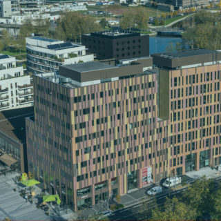Les Rives de l'Orne, quartier d'affaires à Caen Normandie